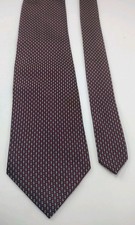 Croft And Barrow Necktie Tie Red, White, & Blue Design 58" Long No Flaws