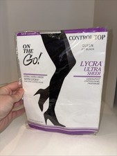 On the Go Ultra Sheer Pantyhose Queen Jet black