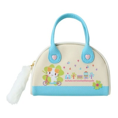 Fluffy Marshmallow Kitty Mini Boston Pouch   Sanrio Cat Club