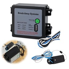Trailer Breakaway Kit, with 12V Electric Brakes Breakaway Controller PP Const...