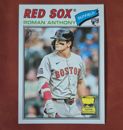 New ListingTopps Heritage 2026 Roman Anthony #86 Boston Red Sox Rookie All-Star Base Card