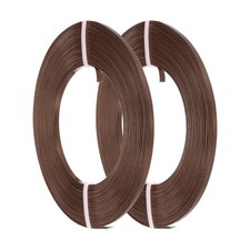 2 Roll Flat Jewelry Craft Wire, 3mm 18 Gauge Aluminum Craft Wire Coffee
