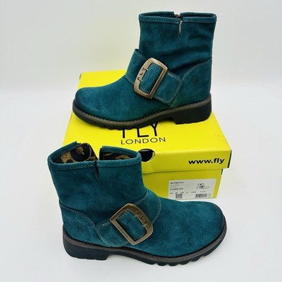 Fly London Women's Rily991fly Oil Suede Ankle Boot, Petrol, 7-7.5