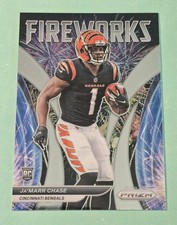 2021 Panini Prizm Ja'MARR CHASE Rookie Fireworks RC #F-11 Cincinnati Bengals