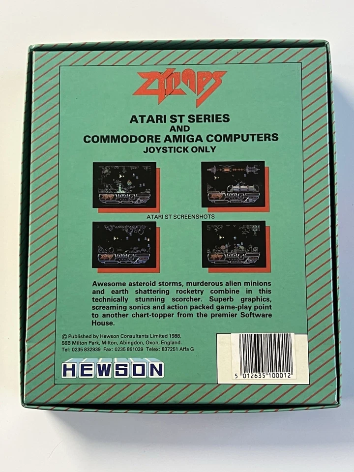 RARE Zynaps by Hewson for Atari ST - TESTED COMPLETE! - Image 3 of 4