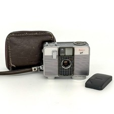 Ansco Memo II Automatic 35mm Film Half Frame Camera with Lens Cap  Strap  Case