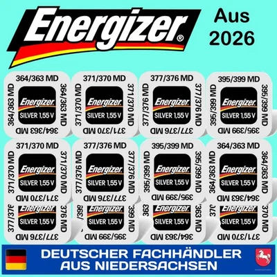 Energizer 371 370 377 376 364 363 395 AG1 AG4 SR920 Uhren Batterien Knopfzellen - Bild 1 von 4