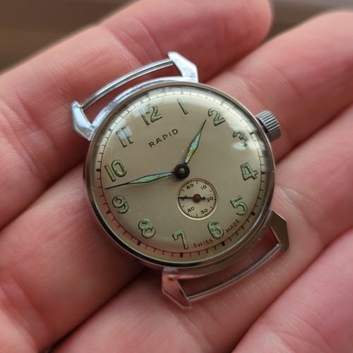 Reloj Hombre Rapid Vintage Pin Pallet Años 40 Para Restaurar, Nuevo Stock Antiguo (BM1)