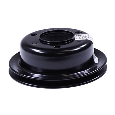 CJ Classics Crankshaft Pulley 1-Groove Black Steel Mustang 289/ 302 1965-1968