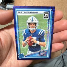 Panini 2025 Donruss Optic Football Riley Leonard #255 Colts Rated Rookie Prizm