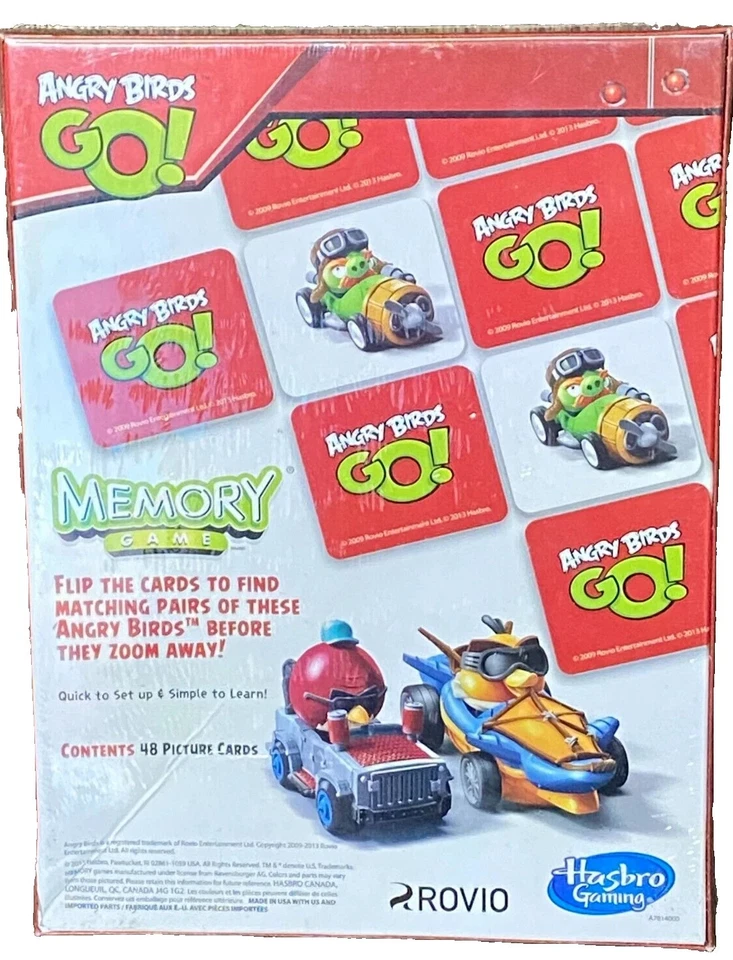 M1 {New Sealed} 2013 Disney ANGRY BIRDS GO Complete Memory Game Matching Cards - Image 2 of 3