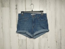 Levi's Cuttoff Denim Shorts Size 28 Raw Hem