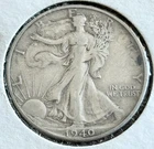 1940-S Walking Liberty Half Dollar 90% Silver San Francisco Mint Coin