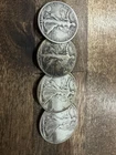 4-Liberty Walking Half Dollar Variety Multiple Years 90% Silver