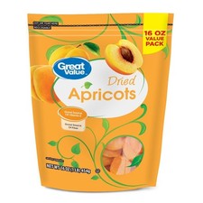 Dried Apricots Natural Sweet Premium Quality 16 oz Resealable Bag