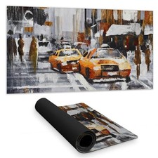 Begin Home Decor C1DM15313EC12H 16 x 32 in. Building Cities Brown Desk Mat - ...