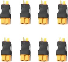 8Pcs XT60 Female to Male Deans T Plug Connector Adapter for RC Car Boat Drone