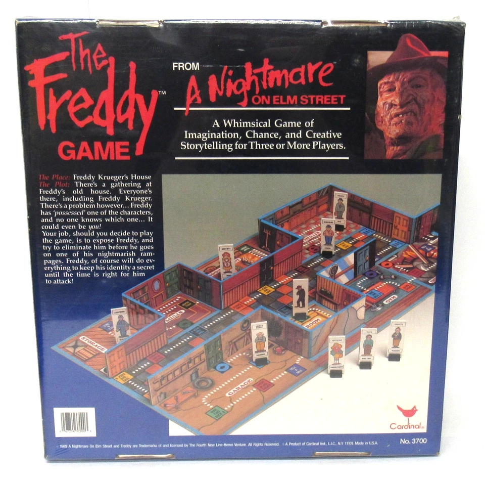 New Sealed Vintage Nightmare on Elm Street The Freddy Board Game 1989 Cardinal - Image 2 of 4