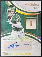 2025 Immaculate Ahmad Sauce Gardner Immaculate Numbers Auto /99 Jets