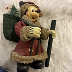 Vintage The Walt Disney Co Mickey Mouse Caroler Fabric Mache Christmas Figure