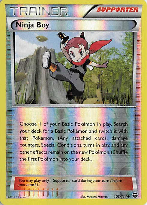 Ninja Boy Uncommon XY - Steam Siege 103/114 LP Reverse Holo