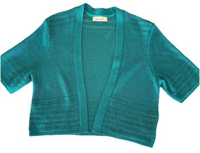 M & S Marks & Spencer Per Una KNIT CARDIGAN turquoise Size 42UK 10USA