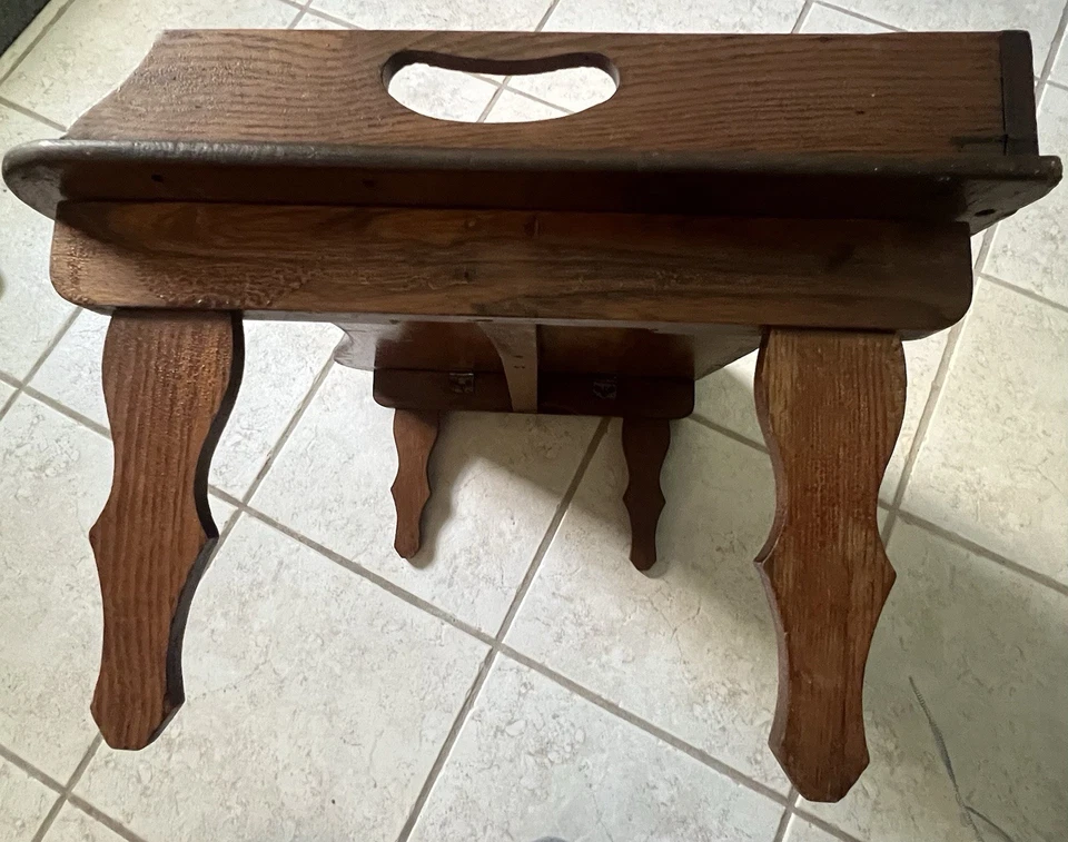 古董英国管家托盘 | 折叠腿 | 床上早餐盘 — 第 4/4 张图片