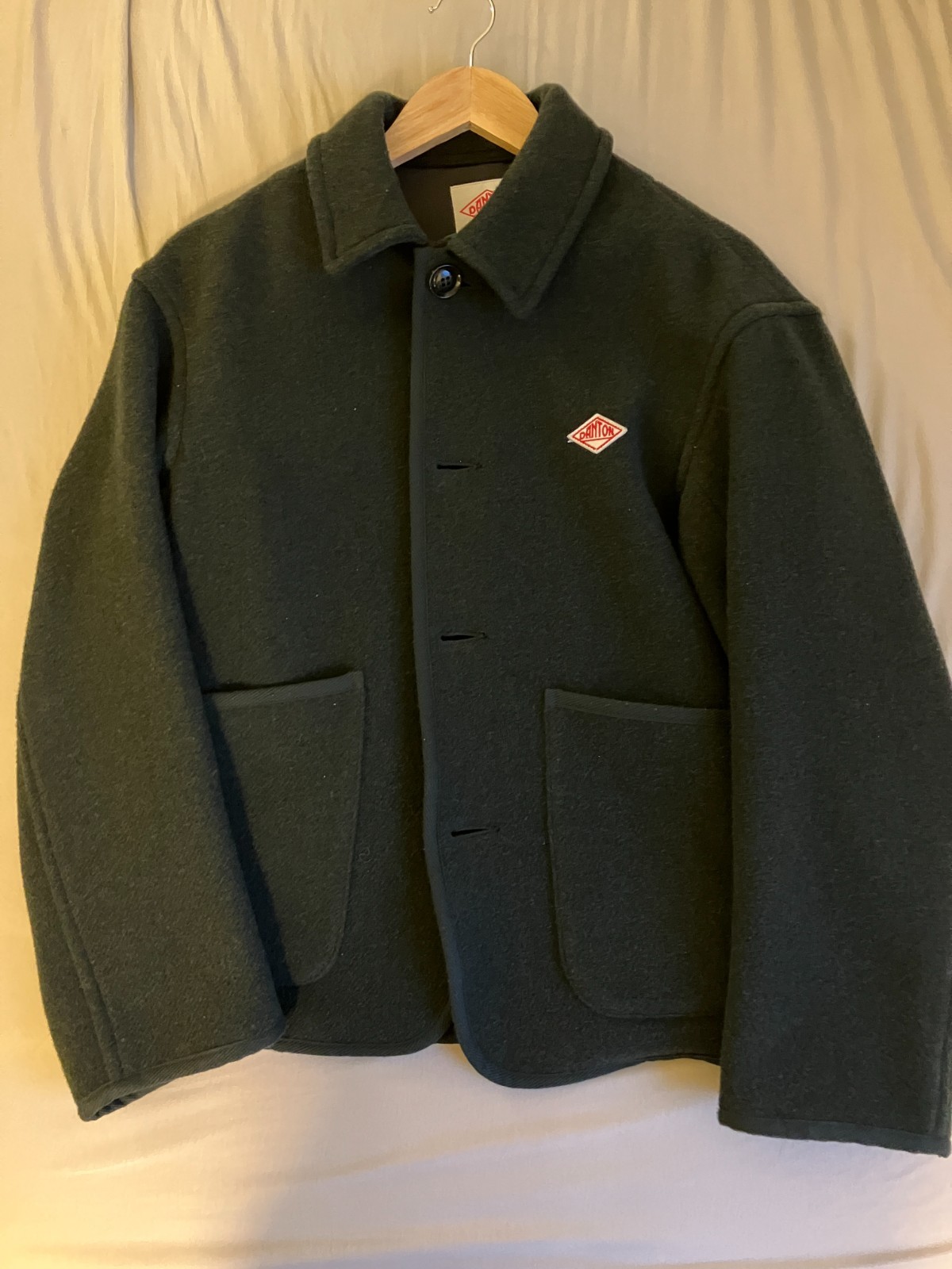 Danton Size 38 Dark Green Wool Jacket