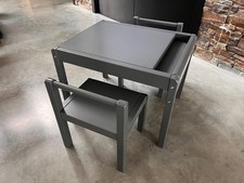 H&M Home grey children's table/desk and chairs set (toddler/pre-school size)