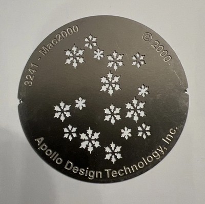 Apollo Design Technology Martin Mac 2K Mac 2000 Snow  Flakes Metal Gobo #3241