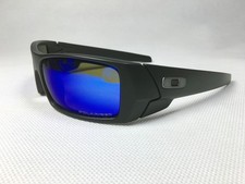 New Oakley Gascan Sunglasses Matte Black / Prizm Blue / USA Flag / 009014-5060