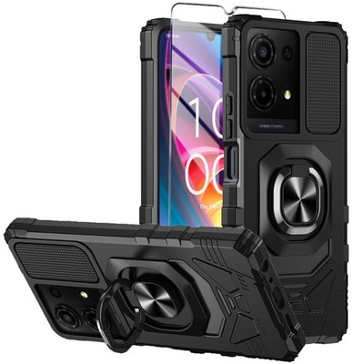 Mocotto for TCL K32/K33 5G 2025 Phone Case with Tempered K32 5G, Black