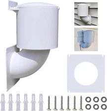Dryer Vent Cover 4 Inch, Outdoor Dryer Vent Closure/Seal, Hood for Home Exterior