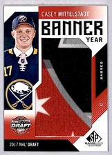 Casey Mittelstadt 2018-19 SP Game Used Banner Year Draft Rookie #BD17-CM Buffalo