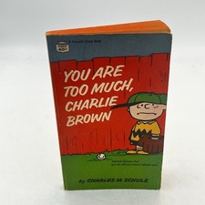 Vintage 1966 You Are Too Much Charlie Brown By Charles M Schulz Paperback