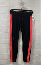 Under Armour Women's ColdGear Fitted Leggings Black Pink Colorblock NWT Sz L