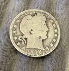 1899 Barber quarter dollar 90% SILVER US coin