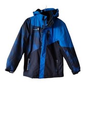 Free Country Boy's Boarder Hooded Jacket Electric Blue/Black Size 14/16