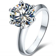 Classic Solitaire Engagement Ring for Women 1.25 CT 7mm Cubic Zirconia by Gin...