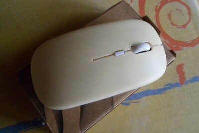 PC Maus kabellos Wireless Mouse Funkmaus Bluetooth gelb - NEU!