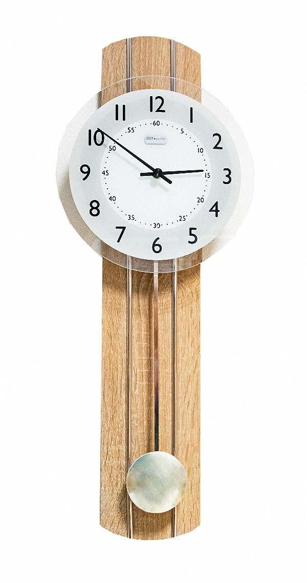 Modern wall clock with quartz movement from Zeitpunkt (Zeit.punk.. ZP 17/668 NEW
