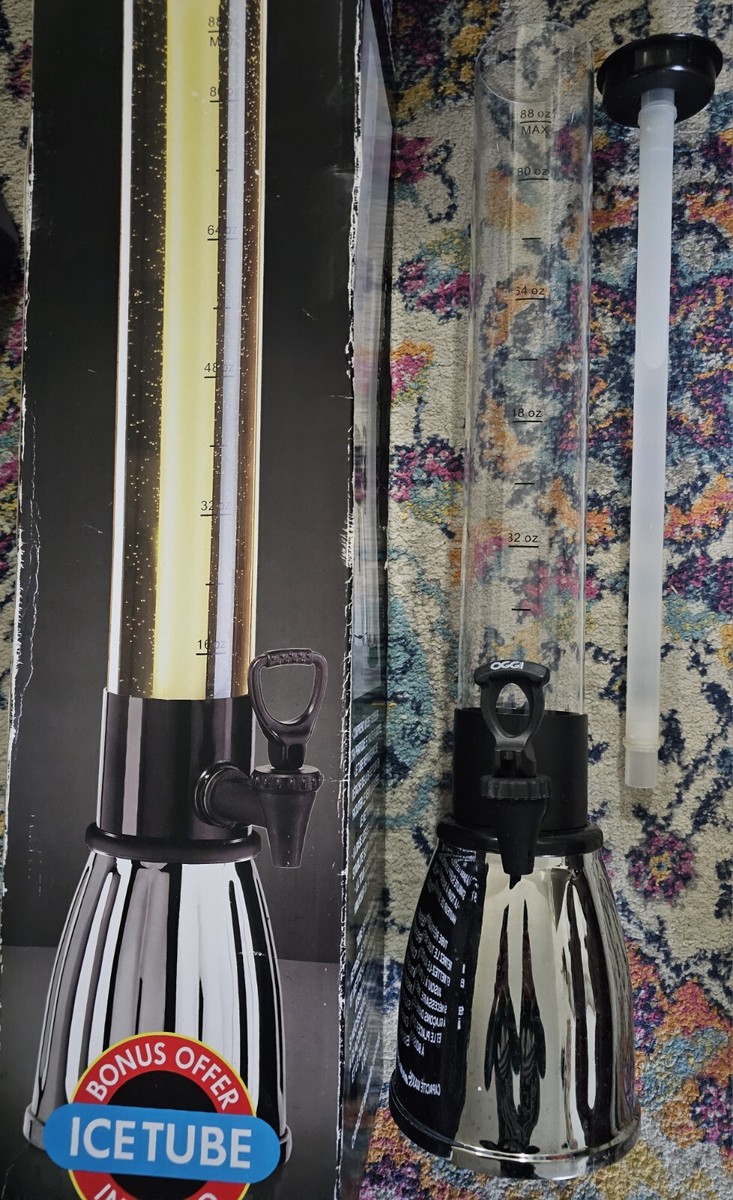 Oggi Beer Beverage Tower w/ EZ-Pour Spigot & Ice Tube 88oz | eBay