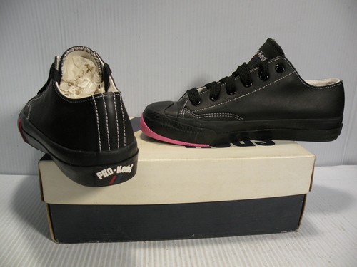 PRO-KEDS COURT KING LOW UNISEX MEN SIZE 4 = WOMEN SIZE 5.5 SHOES BLACK/PINK NEW - 第 3/6 張圖片