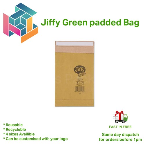 Jiffy Green Heavy Duty Padded Mailing Bags Eco Friendly Recyclable