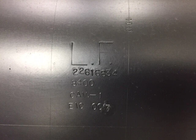 Oldsmobile Pontiac Alero Grand Am 1999-2005 deflector ASM Rad Air *negro 22616634 Foto 3 de 3