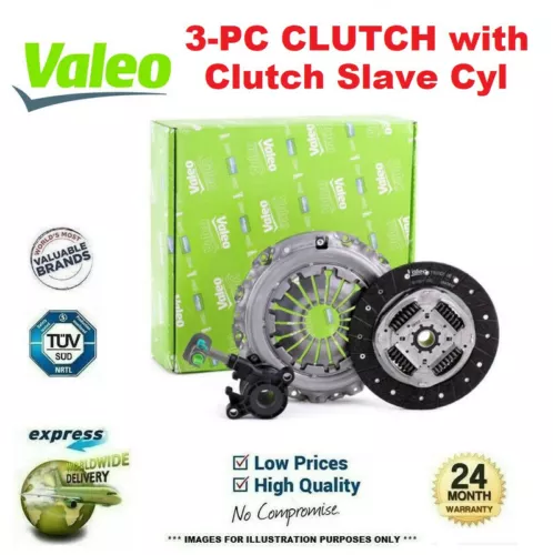 VALEO 3PC CSC CLUTCH KIT for FORD TRANSIT CONNECT 1.8 Di 2002-2013 - Picture 1 of 10