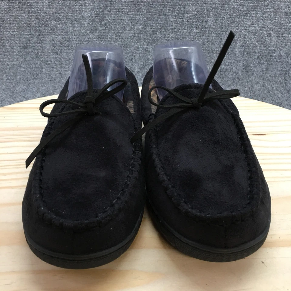 Dockers 拖鞋男式 7-8 托盘记忆泡沫莫卡辛平底鞋蓝色麂皮绒懒人鞋 — 第 4/4 张图片