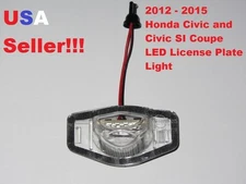 WHITE LED LICENSE PLATE LIGHT LAMP 6000K for 2012 - 2015 HONDA CIVIC COUPE 