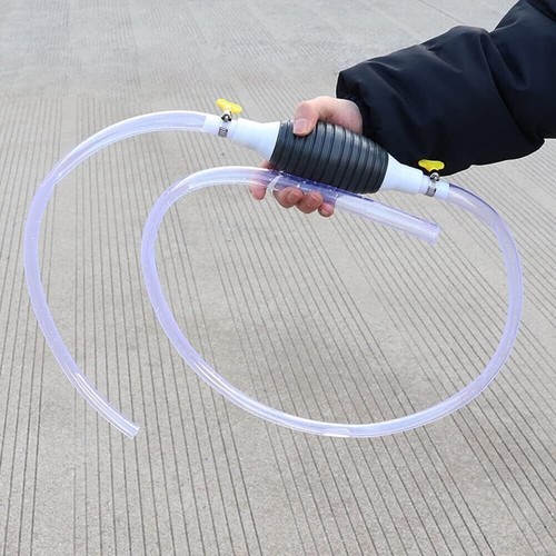 Fuel Suction Transfer Syphon Pump Siphon Hand Car Vehicle Petrol Diesel Oil - Picture 8 of 9