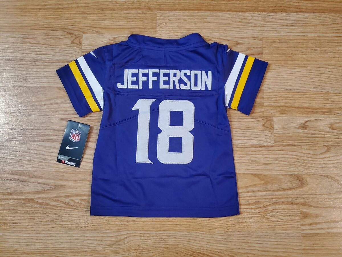 Justin Jefferson Minnesota Vikings Signed Nike Game Color Rush Jersey